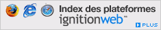 Index des plateformes IgnitionWeb