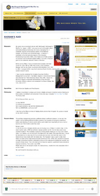 An Advisor Profile Page