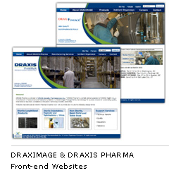 DRAXIMAGE & DRAXIS PHARMA Front-end Websites