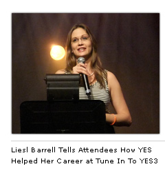 Liesl Barrell Tells Attendees How YES Helped Her Career at Tune In To YES3